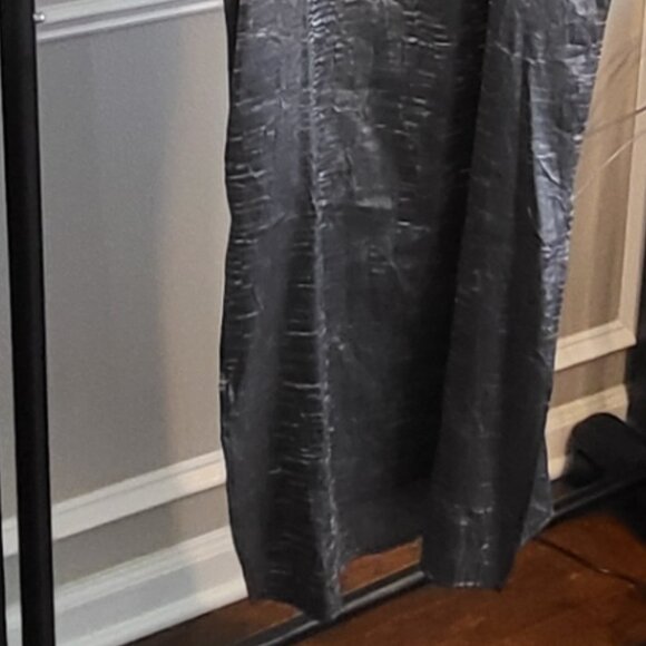 Handmade Satin Slip Dress Metallic Silver Boho Grunge Sz 4 - Picture 6 of 16